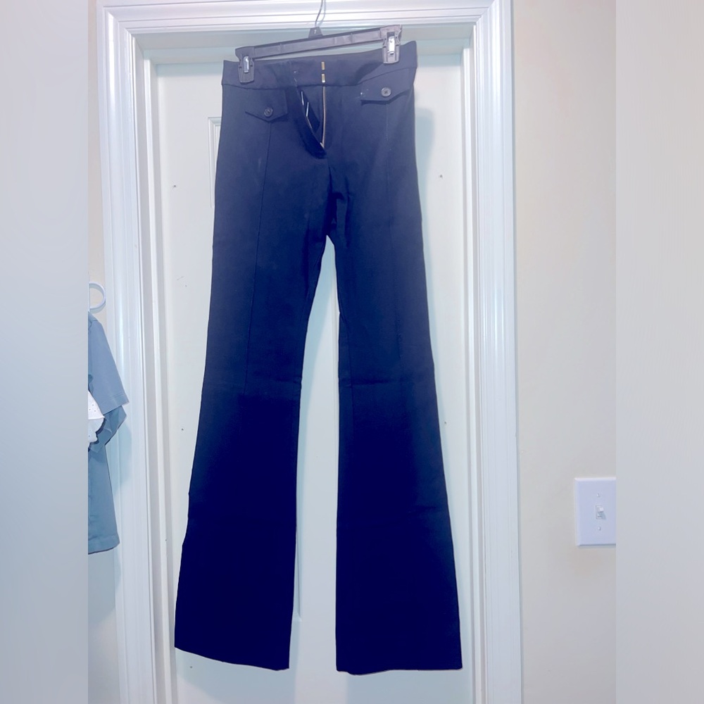 NWT 10 Crosby Derek Lam Flare Trousers in Midnight